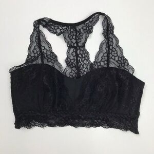 Black lace bralette